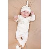 Organik Pamuk 10'lu Twig Ekru Hastane Çıkıs Seti - 0 - 1 Ay