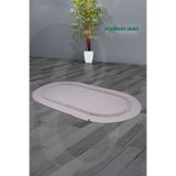 ORGANİK PAMUK JÜT KİLİM (OVAL) Bej 150 x 80