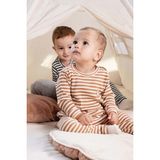 Organik Pamuklu Kaşkorse Modal Kahve Bebek Takımı - 2 - 3 Yaş