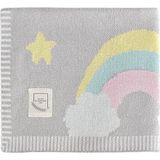 Organik Pamuklu Triko Renkli Bebek Battaniyesi Rainbow
