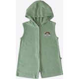 Organik Premium Erkek Havlu Şort Tulum Yeşil - 4 - 5 Yaş