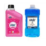 Organik Premium Kırmızı Antifriz 1 Lt + Kışlık Cam Suyu Antifrizi 1 Lt (-20°C)