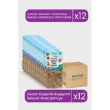 Organik Ruşeymli Sebzeliarpaşehriye250gr12paket Organic Vermicelli Vegetablebarleynoodle250gr12pack