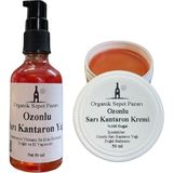 Organik Sepet Pazarı Ozonlu Sarı Kantaron Yağı 50 ml ve Ozonlu Sarı Kantaron Kremi 50 ml 2'li Set