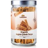 Organik Seylon - Seylan Çubuk Tarçın 75G- Organic Ceylon Cinnamon Sticks 75G Cam - 75 gr