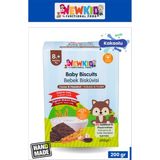 Organik Siyez Unu ve Organik Yulaflı, Tereyağlı, Kakaolu Bebek ve Çocuk Bisküvisi, 200 g - 1 Adet