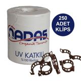 ORGANİK TARIM İPİ VE BİTKİ KLİPSİ TOPRAKSIZ TARIM İPİ 250 ADET HER BİTKİYLE UYUMLU BİTKİ KLİPSİ FİDE FİDAN BAĞLAMA İPİ