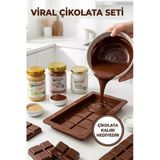 Organik Viral Çikolata paketi 3'lü (ÇİKOLATA KALIBI HEDİYELİ)