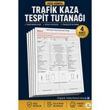 Organik Yolda 4 Adet Otokopili Trafik Kaza Tespit Tutanağı 2026 Güncel | Resmi Format Uyumlu | Pratik ve Hızlı Doldurma