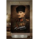 Organik Yolda Atatürk Vintage Poster A4 21X29,7 Cm (Çerçevesizdir) ?? İmzalı Dekoratif Ofis Ev Duvar Süsü