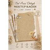 Organik Yolda Bal Arısı Detaylı Mektup Kağıdı (A4 Boyut)