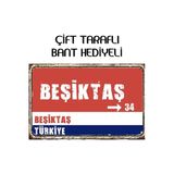 Organik Yolda BEŞİKTAŞ ŞEHİR TABELASI (Fotoğraf Kağıdı Baskısıdır) KALİTELİ BASIM 10X15 cm