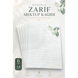 Organik Yolda Huzurlu Zarif Mektup Not Kağıdı