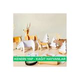 Organik Yolda . KES-YAPIŞTIR-BİRLEŞTİR. KENDİN YAP - KAĞIT MAKET HAYVANLAR
