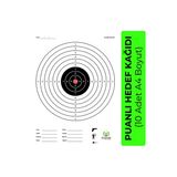 Organik Yolda Puanlı Hedef Kağıdı 10’Lu Set Atış Antrenman Kağıdı Tabanca Tüfek Okçuluk Hedefi (21Cm X 29,7Cm)