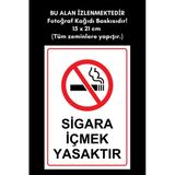 Organik Yolda Sigara İçmek Yasaktır Fotoğraf Kağıdı Baskısıdır! 15 X 21 Cm (Tüm Zeminlere Yapışır.)