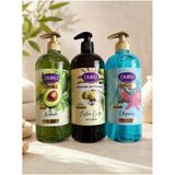 Organik Zeytinyağlı Sıvı Sabun 3'Lü Set, Avokado 750Ml + Zeytin Çiçeği 750Ml + Okyanus 750Ml