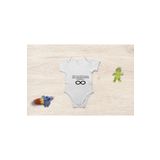 Organik%100 Pamuk Baba Omzu Yazılı Bebek Body Baba Bebek Badi Çıtçıtlı Zıbın, 3 Yaş