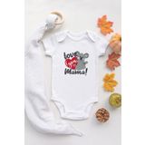 Organik%100 Pamuk Kısa Kollu Beyaz Anne Koala Bebek Body Bebek Badi Çıtçıtlı Zıbın, 12 Ay