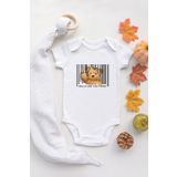 Organik%100 Pamuk Kısa Kollu Beyaz Hello Teddy Bear Bebek Body Bebek Badi Çıtçıtlı Zıbın, 12 Ay