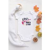 Organik%100 Pamuk Uzun Kollu Beyaz Cool Camp Bebek Body Bebek Badi Çıtçıtlı Zıbın, 12 Ay