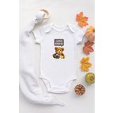 Organik%100 Pamuk Uzun Kollu Beyaz Good Morning Bebek Body Bebek Badi Çıtçıtlı Zıbın, 2-4 Yaş