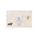 Organik%100 Pamuk Yeni Yıl Yılbaşı Merry Christmas Bebek Body Bebek Badi Çıtçıtlı Zıbın 7535-LMN, 3 Ay