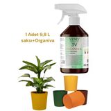 Organiva Organik Bitki Besini 500Ml Kırılmaz 9.8L Saksı Seti – Sağlıklı Büyüme Ve Güçlü Kökler