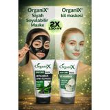Organix 2'li Maske Seti - Arındırıcı Kil & Siyah Nokta Temizleyici Soyulabilir Yüz Maskesi- (2x150ml)