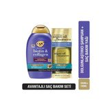 Organix Biotin Collagen 385 ml Şampuan ve 100 ml Argan Saç Bakım Yağı Set