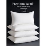 Organix Home Yastık Yıkanabilir Antialerjik Mikro Elyaf Gold Serisi ( 4 Adet ) - Beyaz - 50 x 70 cm