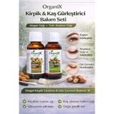 Organix Kirpik Kaş Gürleştirici & Göz Çevresi Bakım Seti Tatlı Badem Yağı + Argan Yağı 2x 50 ml