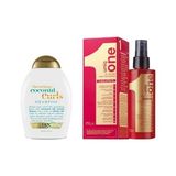 Organix Revlon Uniq One All In One 10 Etkili Durulanmayan Bakım Spreyi 150 Ml+Organix Quenching+Coconut Curls Bukleli Saç Şampuanı 385 ml