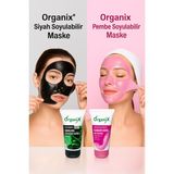 Organix Yüz Maskesi 150ML X2 Siyah Soyulabilir Maske , Pembe Soyulabilir Maske