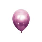Organizasyon Pazarı 5 inç Pembe Renk 50 li Küçük Boy Krom-Mirror-Aynalı Dekorasyon Balonu