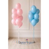 Organizasyon Pazarı Pembe Mavi Baby Shower Balon Seti | Helyum Uyumlu Parti Buketi | Baby Shower Cinsiyet Partisi