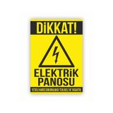 ORGANİZE BASKI MERKEZİ Elektrik Panosu Uyarı Etiketi 2 Adet
