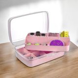 Organize Kutu, Dikiş ve Boncuk Saklama, 2l, 20X14CM - Seçenek 1 - Ahşap - Bej