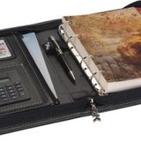 ORGANİZER AJANDA TARİHSİZ KARELİ 4 HALKALI 21X27 CM