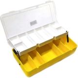 Organizer Çanta 22x11cm Takım Kutusu 13 Gözlü Çift Kat Raflı Vida Olta Şeffaf Kapaklı Edevat Çantası