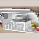 Organizer Dolap Içi Raf Düzenleyici Metal Beyaz 2 Adet Beyaz