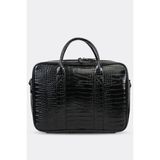 Organizer Laptop Evrak Çantası, Macbook 13" & 14" Inç Uyumlu, Siyah Kroko, S2054 - Tek Beden