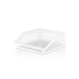Organizers 4 Adet Buzdolabı Sepeti Dolap Içi Düzenleyici Sepet Organizer Geniş ( Beyaz)
