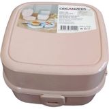 Organizers ORG-149 Kiddy Pembe Çocuk Beslenme Kutusu Lunch Box Kilitleme Mekanizmalı