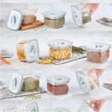 Organizers Tam Vakumlu Kilitli Sızdırmaz Şeffaf Saklama Kabı 0.5 Litre