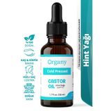 Organy Soğuk Sıkım Hint Yağı %100 Doğal Saç Derisi ve Cilt Bakım Yağı Castor Oil 50 ml