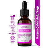 Organy Soğuk Sıkım Kayısı Çekirdeği Yağı %100 Doğal Nemlendirici Kuru Cilt Bakım Yağı Apricot Kernel Oil 50 ml
