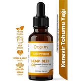 Organy Soğuk Sıkım Kenevir Tohumu Yağı %100 Doğal Yoğun Nemlendirici ve Yaşlanma Karşıtı Bakım Yağı Hemp Seed Oil 50 ml