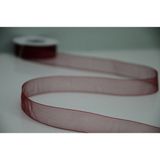 Organze Kurdele 2 CM(20MM) 25 Yrds( 23 M ) Tül Organze - Bordo