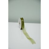 Organze Kurdele 2 CM(20MM) 25 Yrds( 23 M ) Tül Organze - Fıstık Yeşili